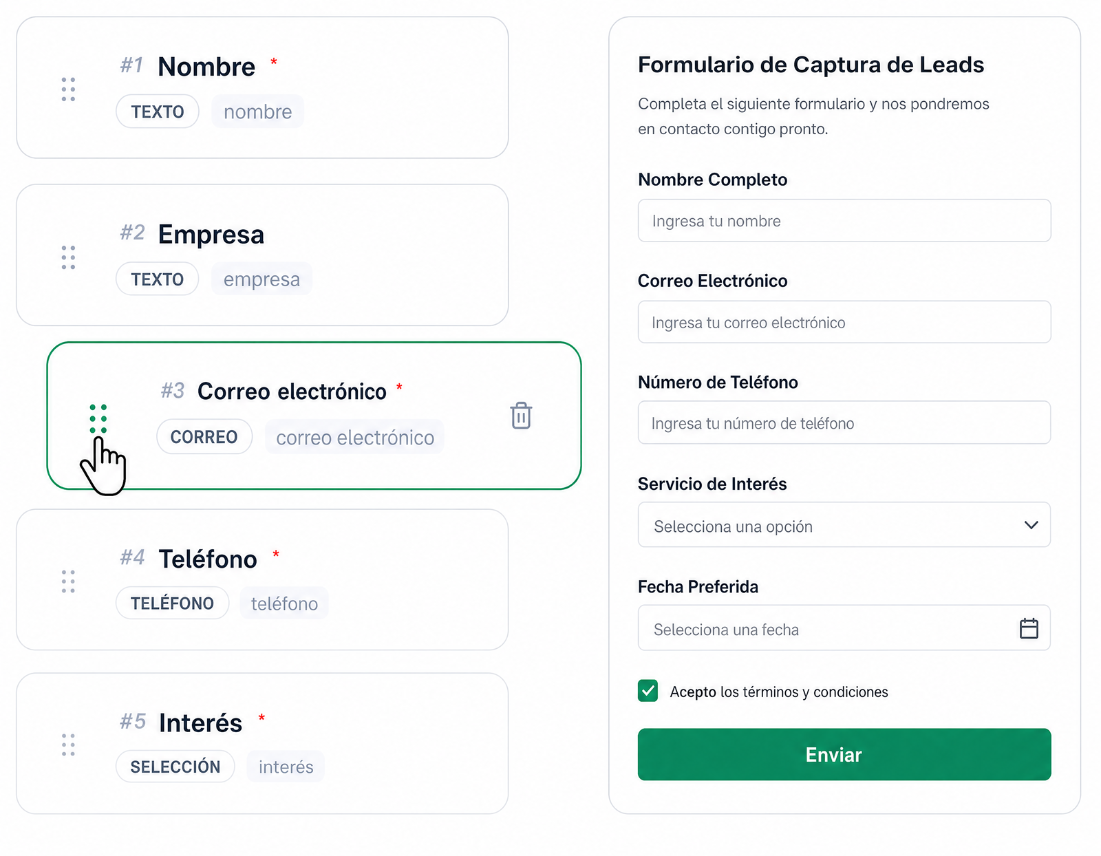 Constructor de chatbots y automatizaciones sin código